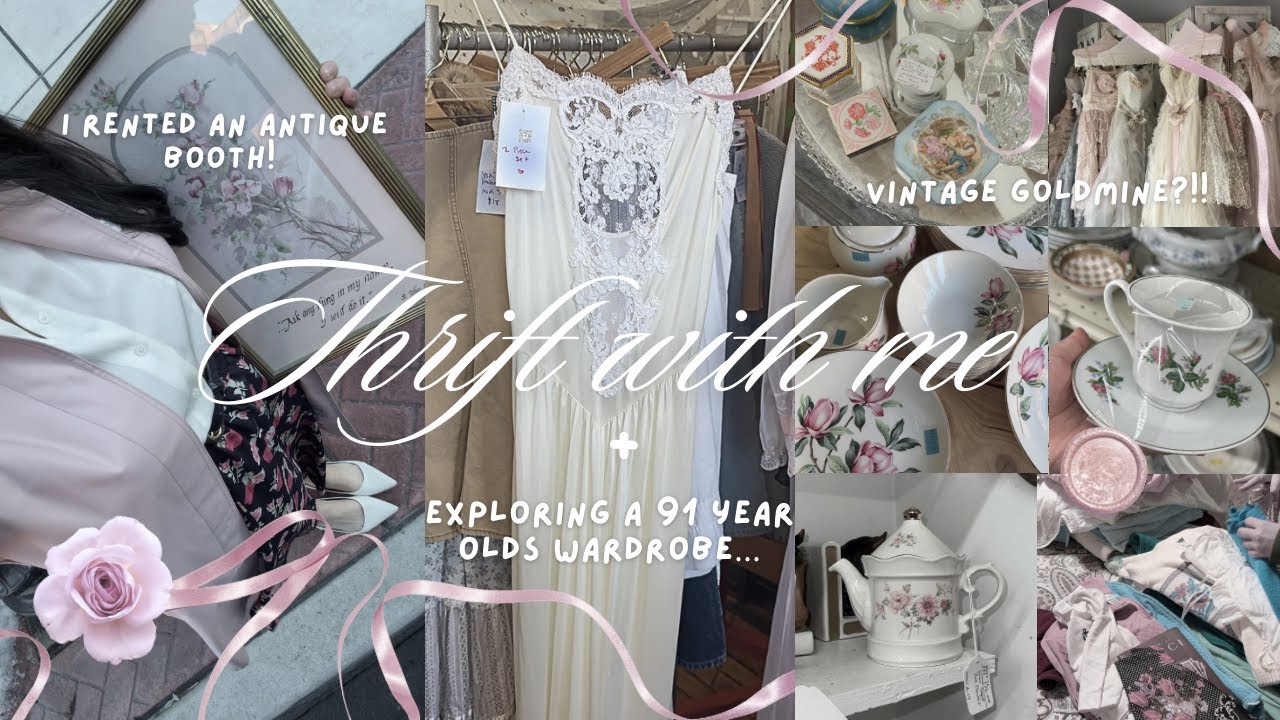 Thrift With Me: Inside a 91-Year-Old’s Wardrobe + My First Antique Booth!