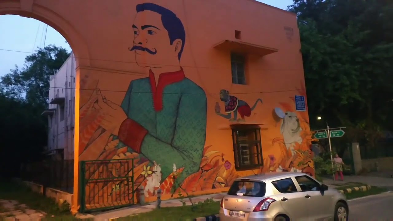 Raat Ko Kesa lagta he Lodhi Road || Lodhi Art District || Lodhi Colony