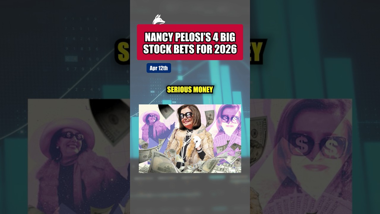 Nancy Pelosi's 4 Big Stock Bets For 2026! 📈 #stockmarket #trading #investing #money #wallstreet