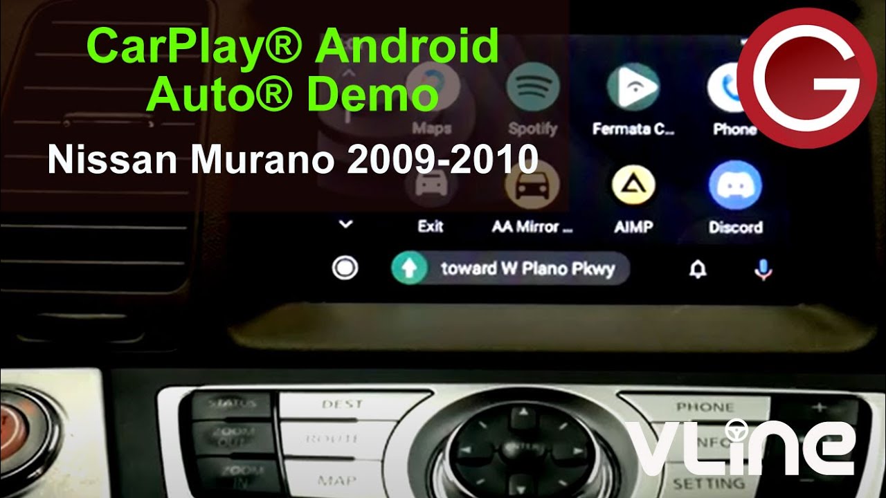 Nissan Murano 2009 2010 VLine VL2 for Wireless CarPlay Android Auto integration to car stereo NIS8
