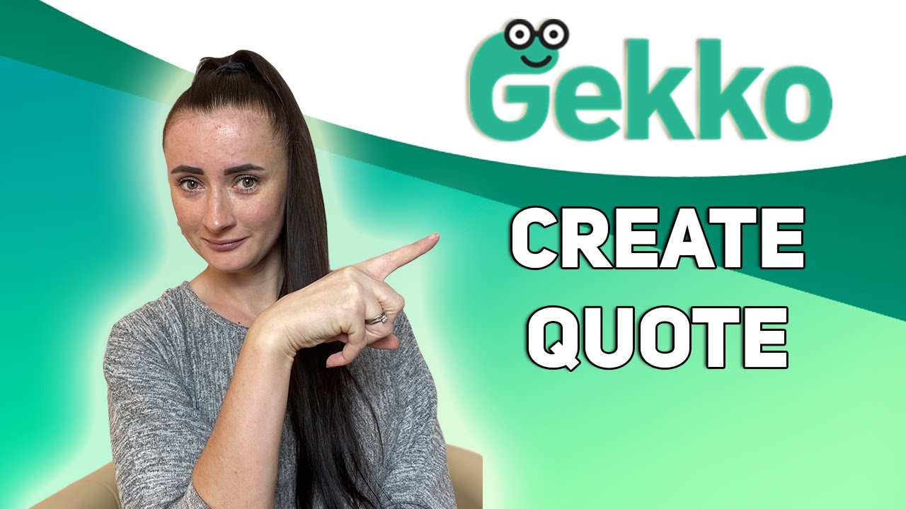 How to create and issue Quotes on Gekko