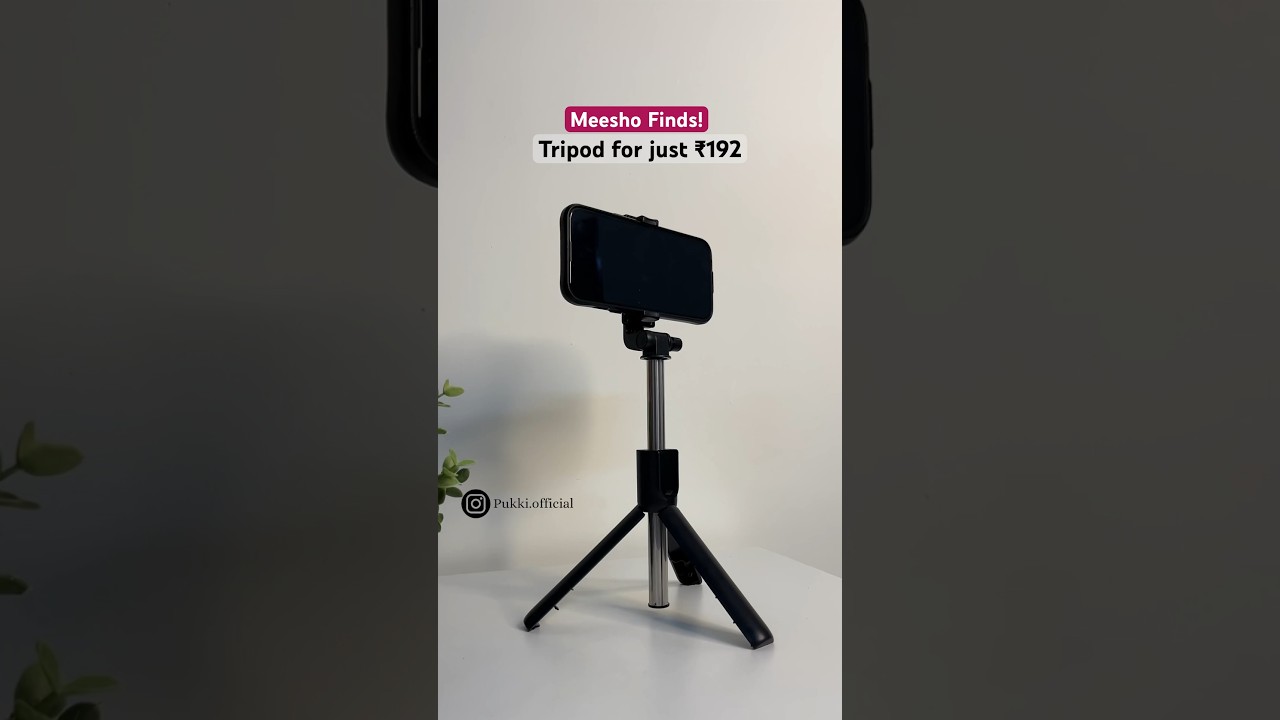 Tripod from Meesho for just ₹192, works as a selfie stick too #shorts #youtubeshorts #meesho