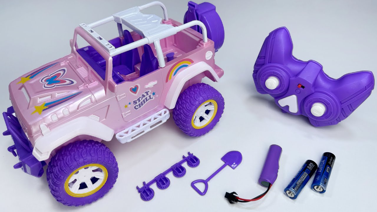 Unboxing RCRemote control racing car,cute pet remote controlcar，colorful racing car,electric missile
