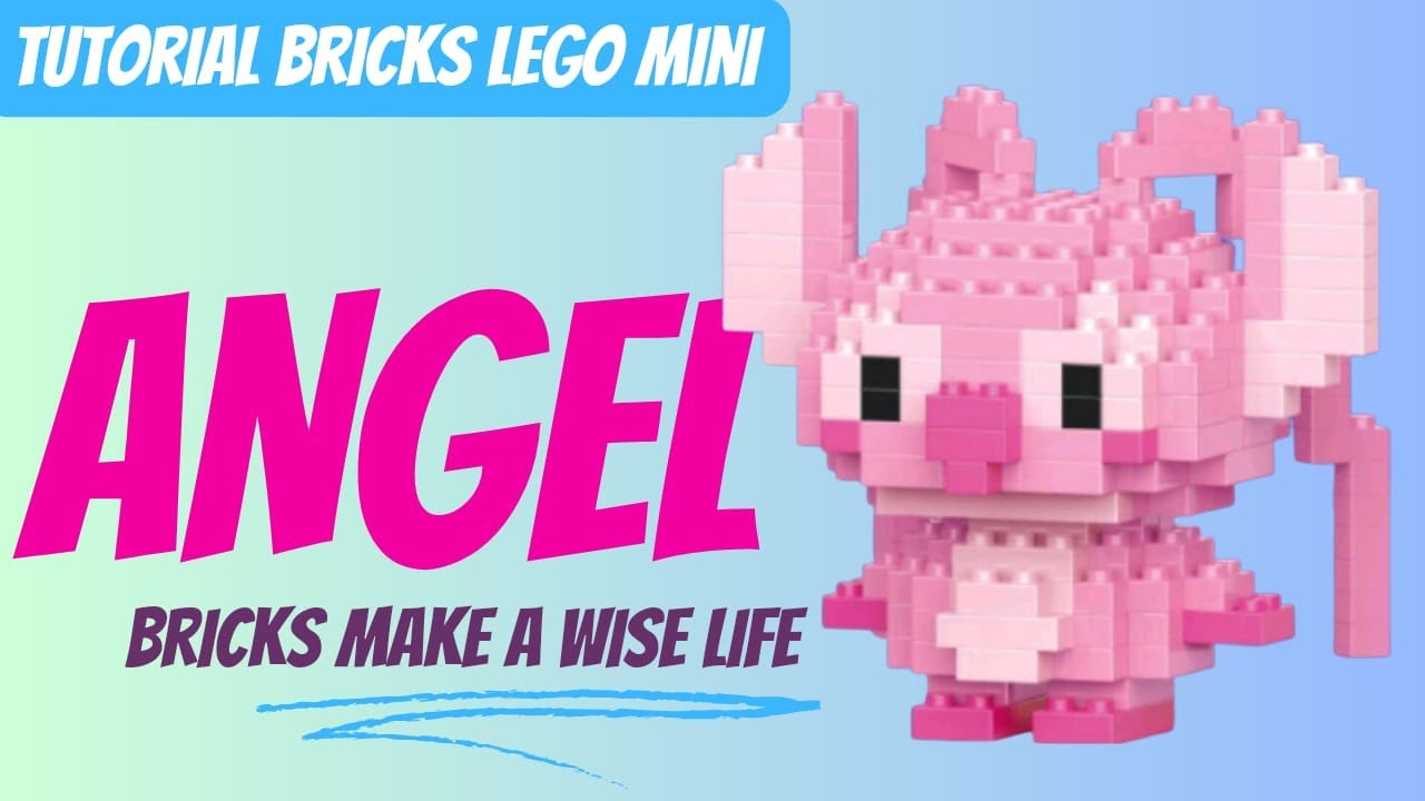 TUTORIAL STITCH ANGEL LEGO MINI BRICKS (bahasa)