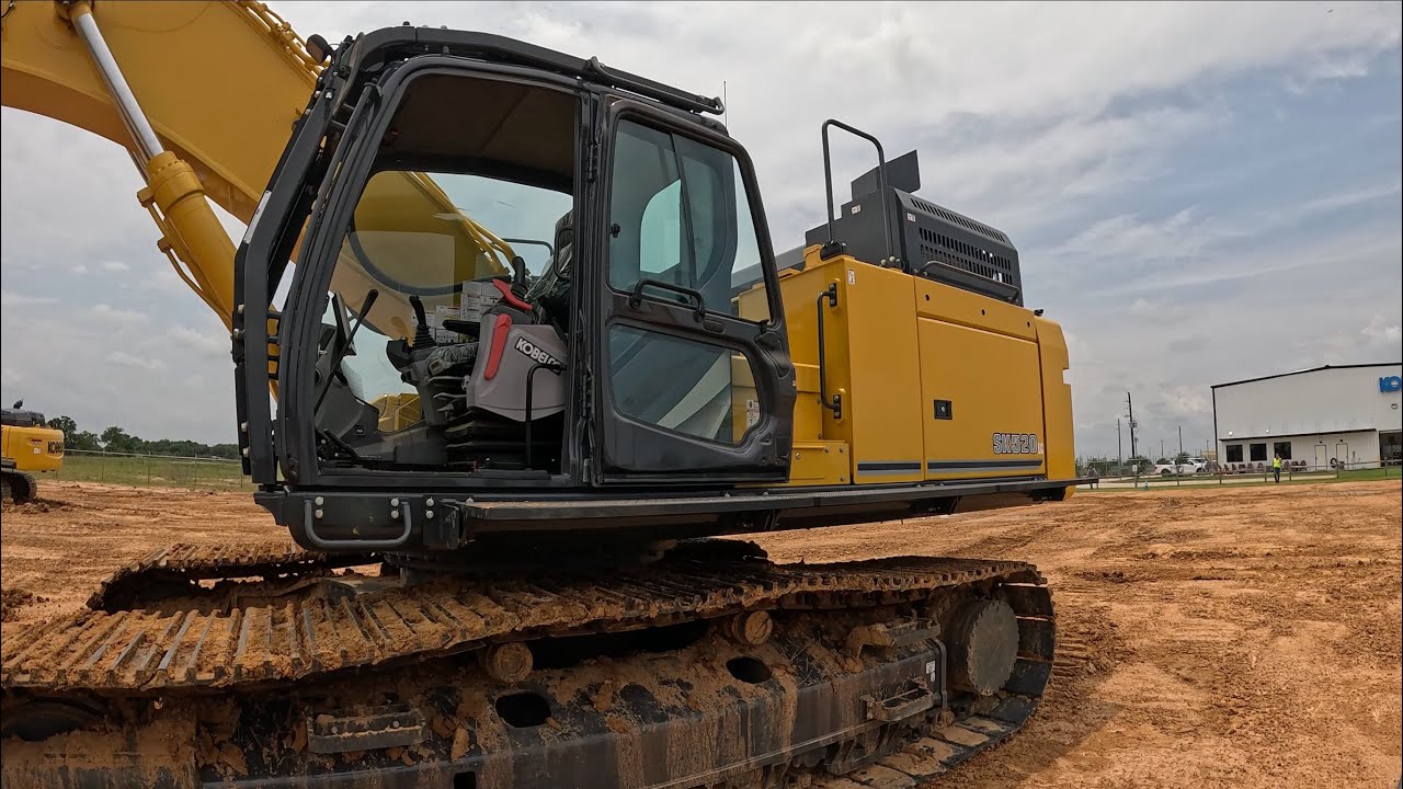 Экскаватор Kobelco 350 + 520, ДЕМОНСТРАЦИЯ! БОЛЬШИЕ МАШИНЫ!!