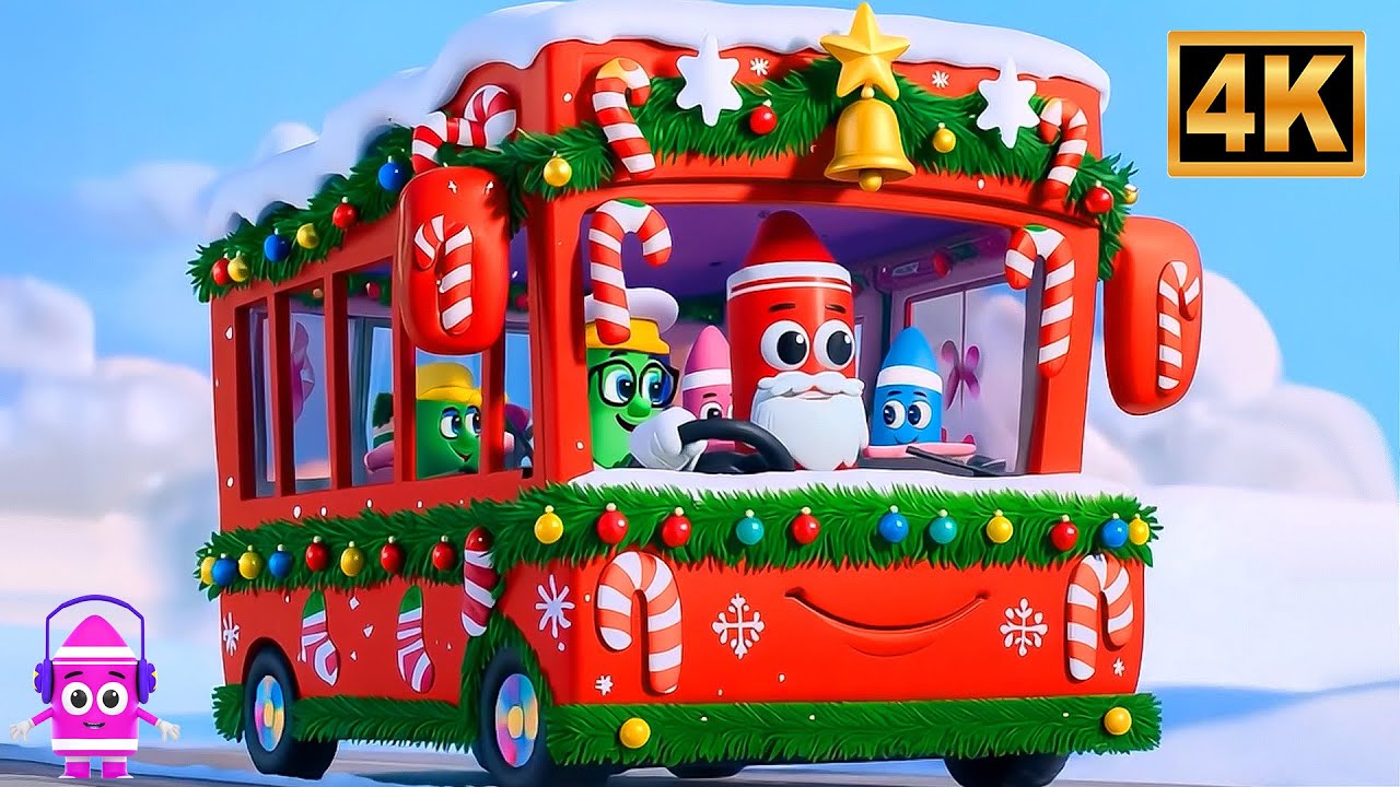 Baby Rainbow – Les Roues du Bus 🎄 Version de Noël en Français | Chanson et Danse pour Enfants