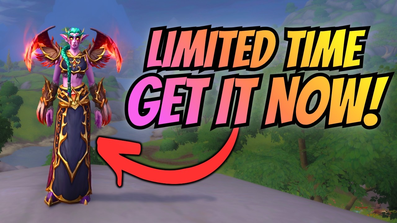 DON'T Miss This INSANE WoW Transmog Before It's GONE! 🔥Druid of the Shadowflame!