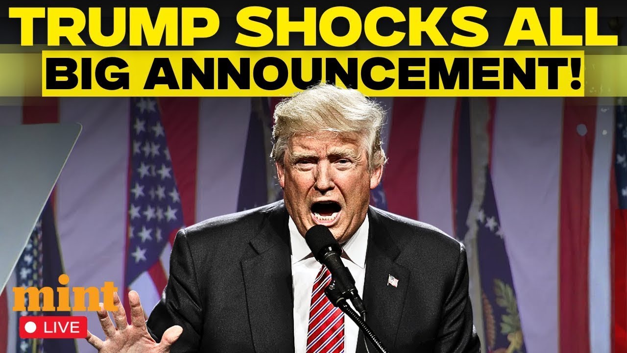 Donald Trump LIVE: Trump's Stunning Announcement | Trump Latest News LIVE | US News | White House
