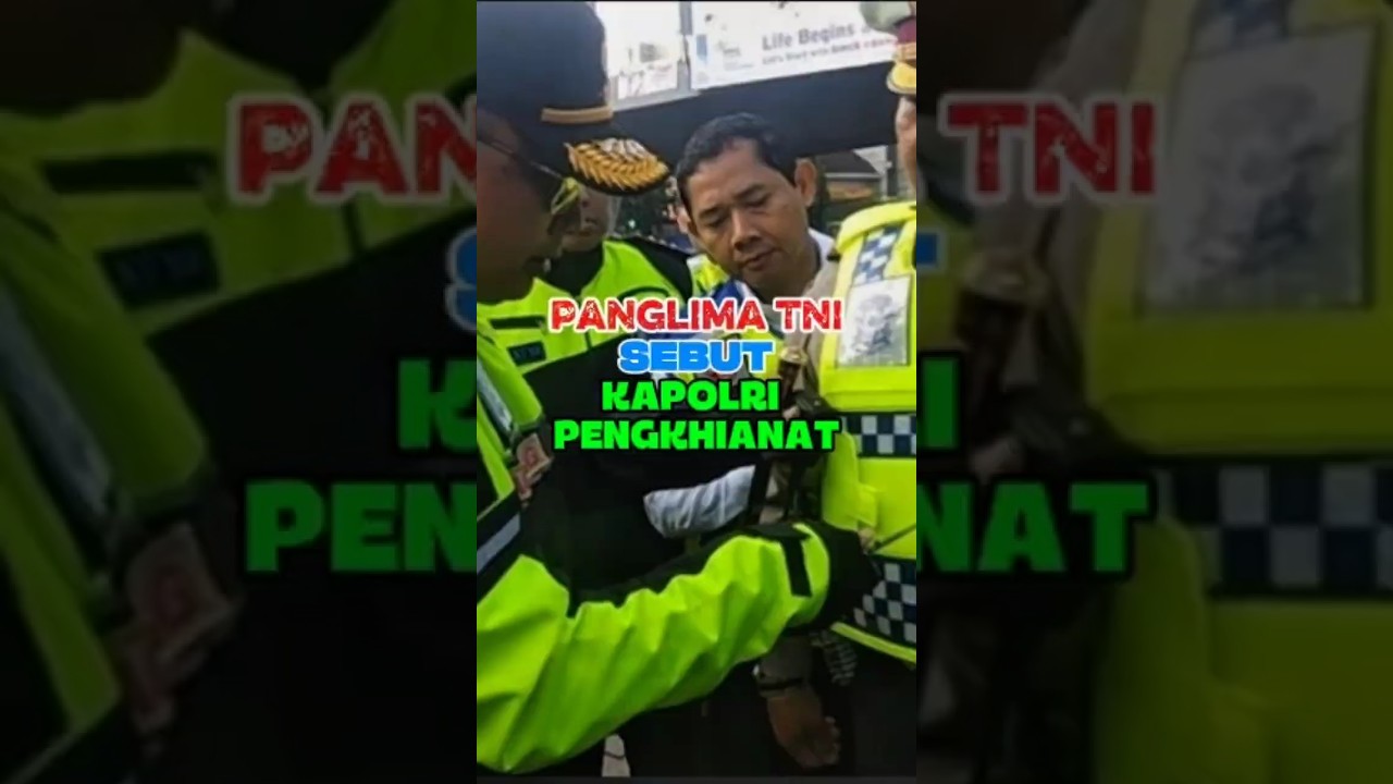 PANGLIMA TNI SEBUT KAPOLRI PENGKHIANAT