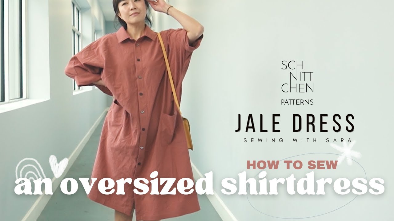 How To Sew Schnittchen Patterns Jale Dress | Oversized Shirtdress Tutorial From Sewing Therapy