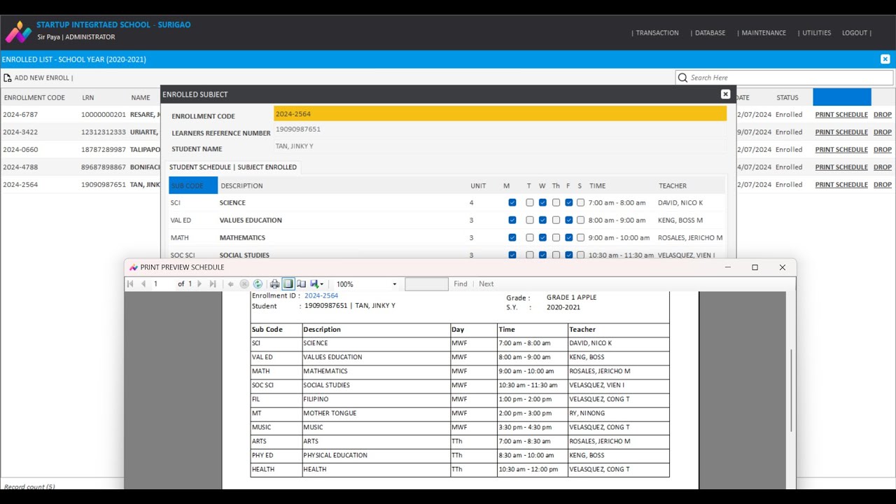 School Management System