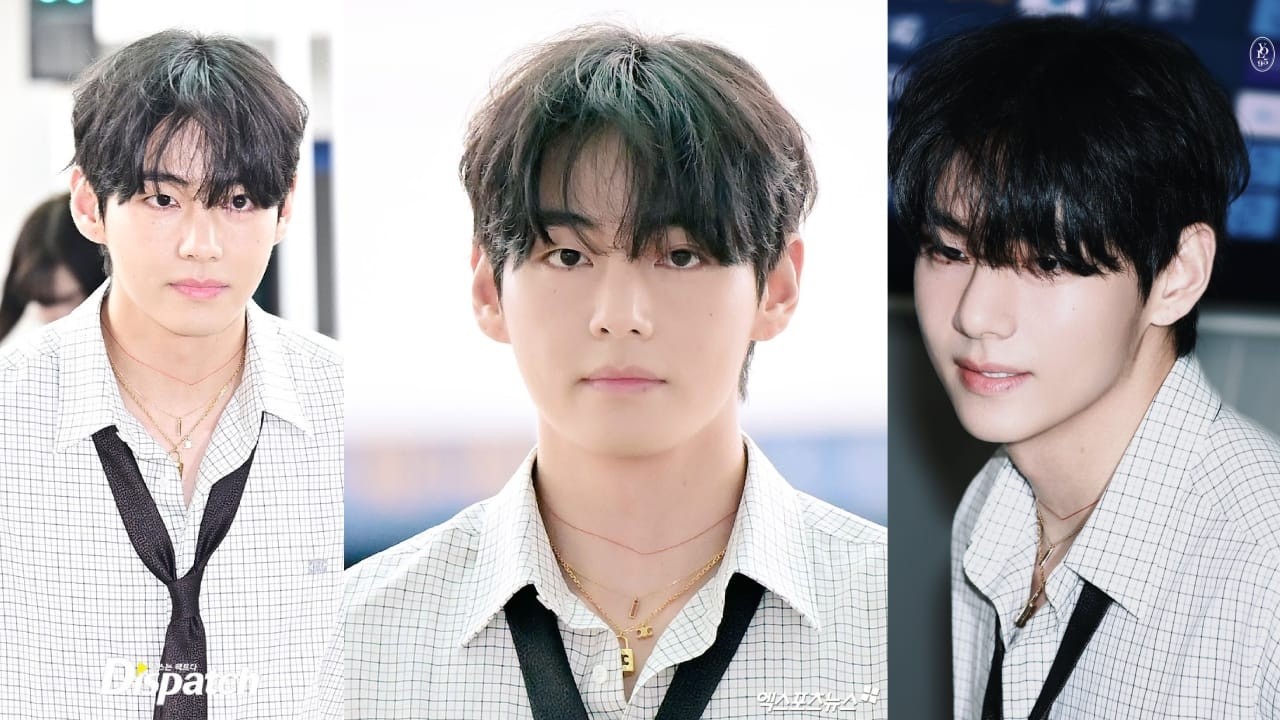 Taehyung-কে দেখার জন্য এয়ারপোর্টে  ভিড় জমিয়েছে ভক্তরা—Taehyung যাচ্ছে Celine ফ্যাশন শোতে যোগ দিতে
