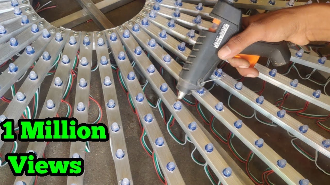 pixel led 12x36 circle board wiring || step by step|| full video