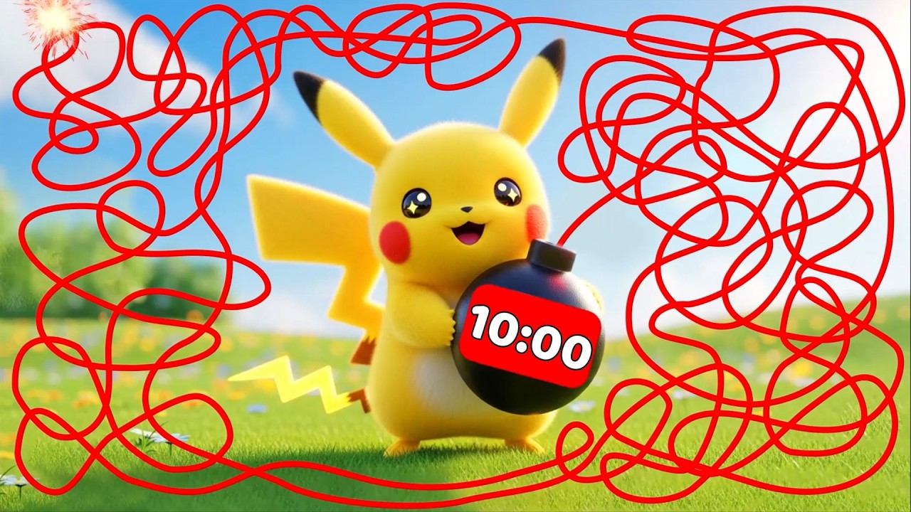 10 Minute Timer 💥 | Pikachu Bomb Timer | Pokemon Countdown Surprise!