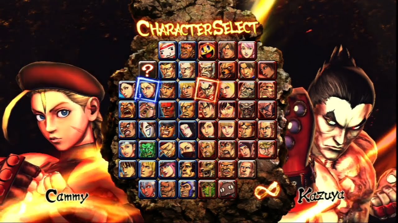 Street Fighter X Tekken: Выбор персонажа.
