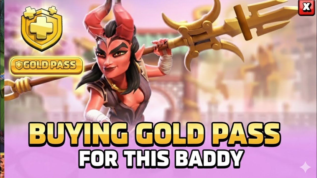 Buying the Gold pass for The baddy Royal champion skin 😭🥲 | Clash of Clans | gold pass