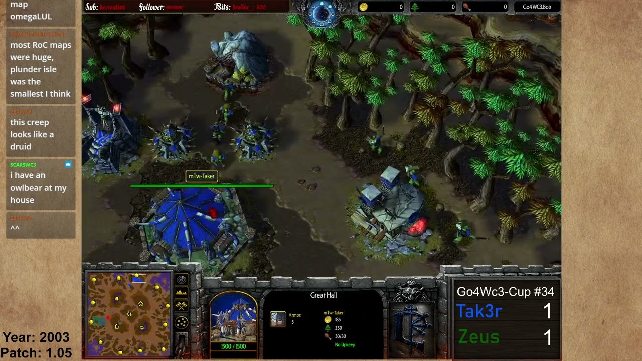 Tak3r (O) vs. Zeus (N) on Scorched Basin (Game 3) - Go4Wc3-Cup #34: Grand Final