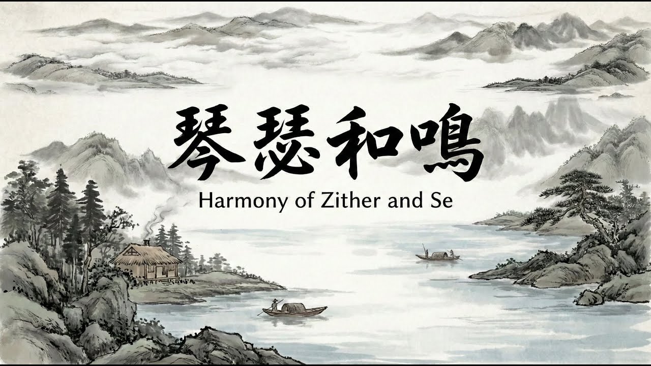 傳統中國風音樂/ 琴瑟和鳴 (Harmony of Zither and Se) /1 Hour Traditional Chinese Music /Guzheng & Bamboo Flute