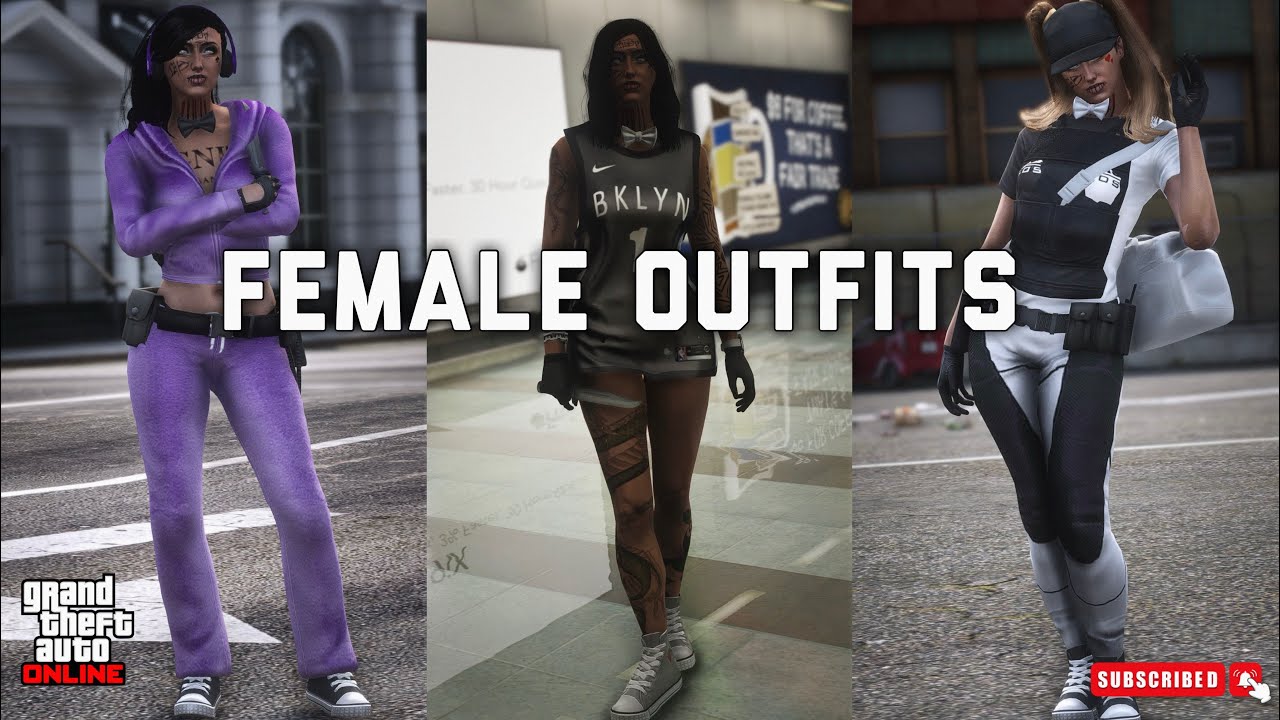 GTA 5 | MULTIPLE CUTE FEMALE OUTFITS | FREEMODE ( PC ) 