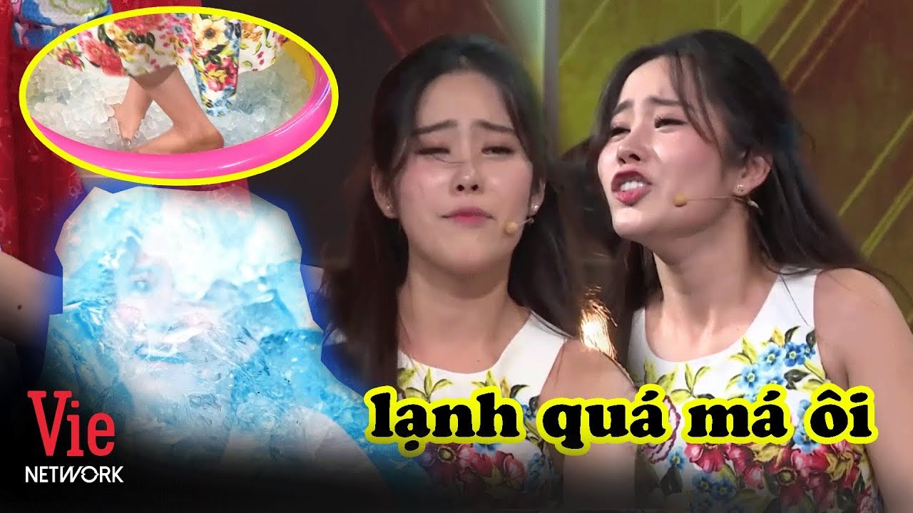 Cười rụng rốn những biểu cảm khó đỡ của Nam Em khi bị nhúng chân vào đá lạnh l 7 Nụ Cười Xuân Mùa 1