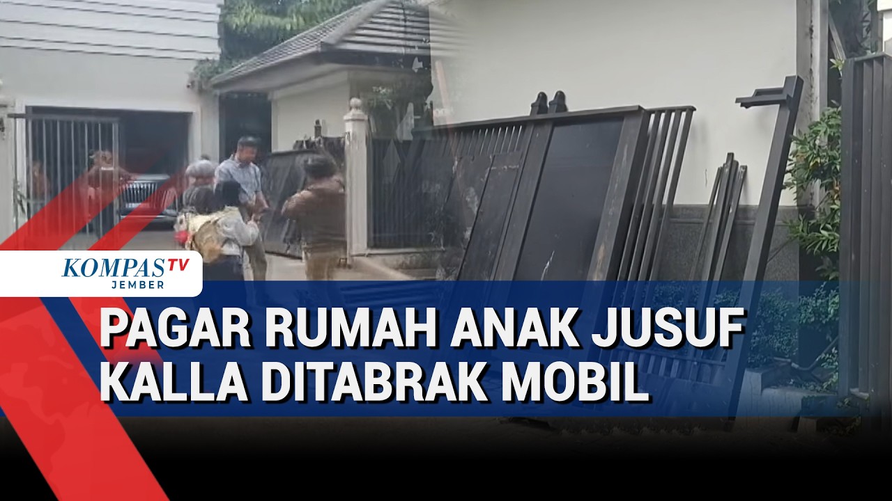 Kecelakaan Dini Hari Mobil Hantam Pagar Rumah Anak Yusuf Kalla