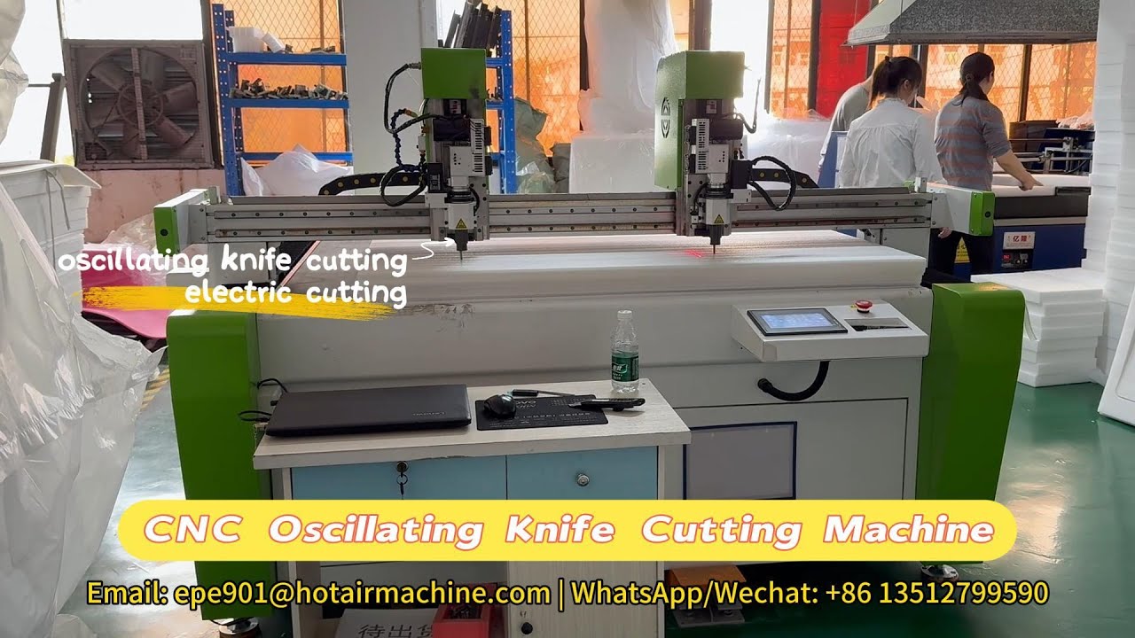 CNC Foam Cutting Machine with Oscillating Knife | EPE Foam Precise & Clean Cutting