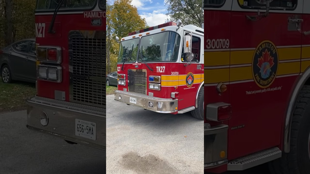 Hamilton Fire Department Tanker 27 #hamiltonfire #firetruck #spartanerv #shorts