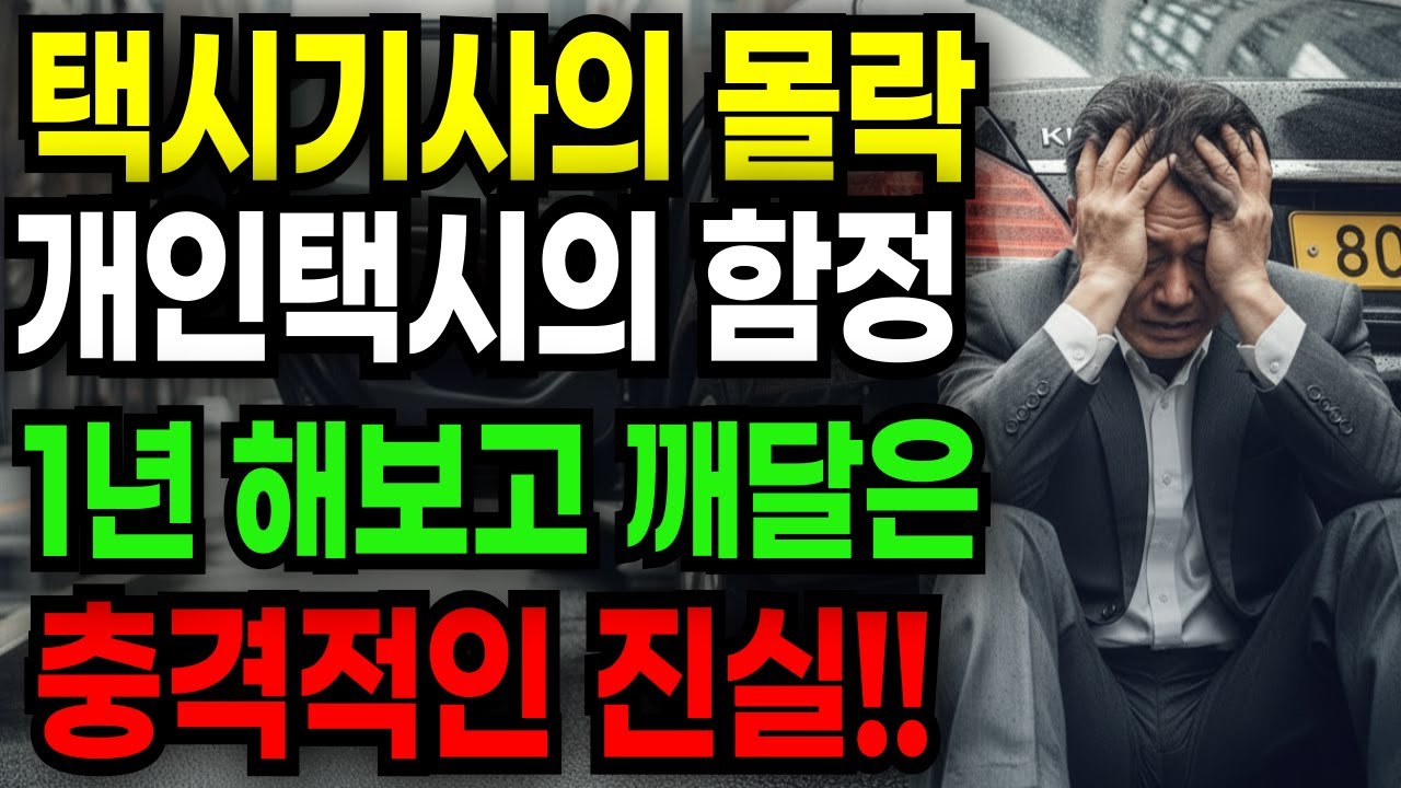 택시기사의 몰락  개인택시의 함정 퇴직하고 딱 1년 해보고 깨달은 충격적인 진실