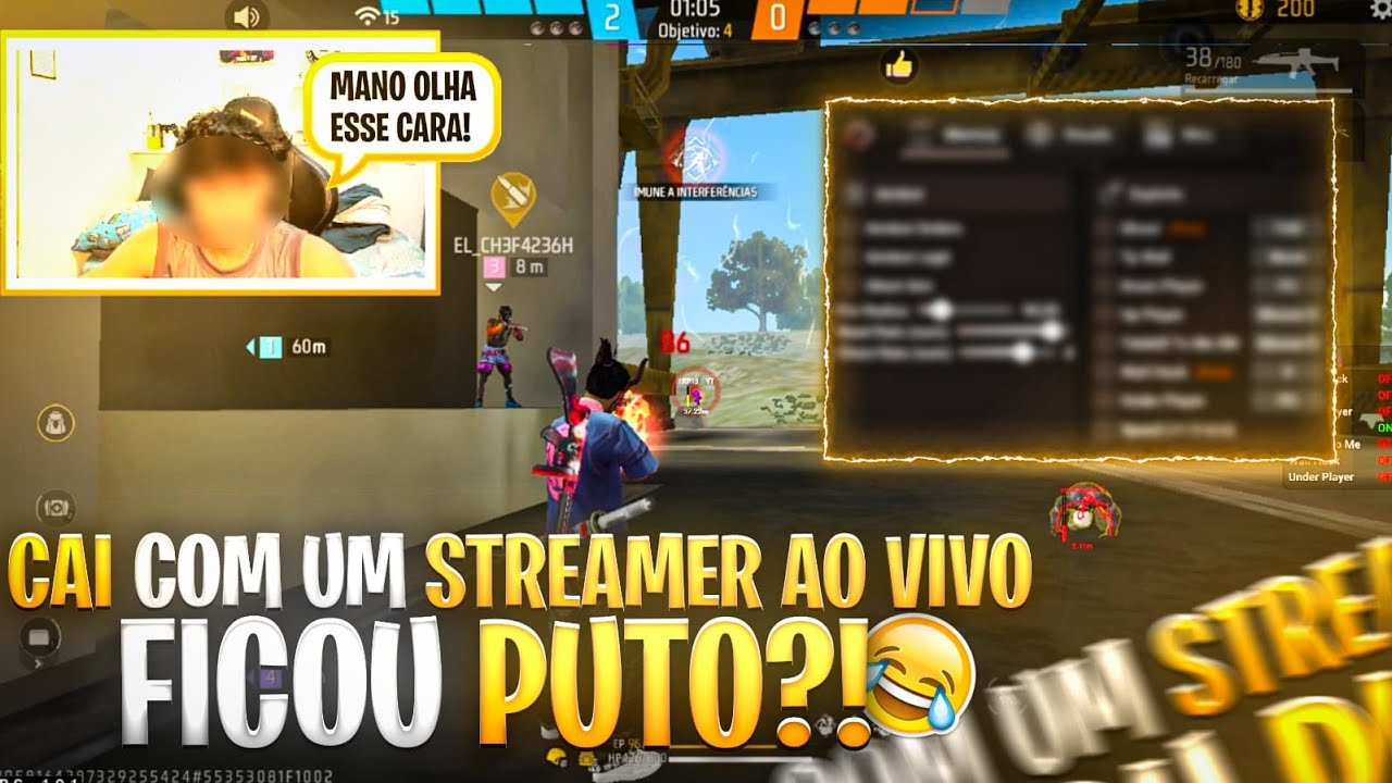 JOGUEI CONTRA UM STREAMER AO VIVO! NÃO ACREDITOU QUANDO VIU MINHA CONTA