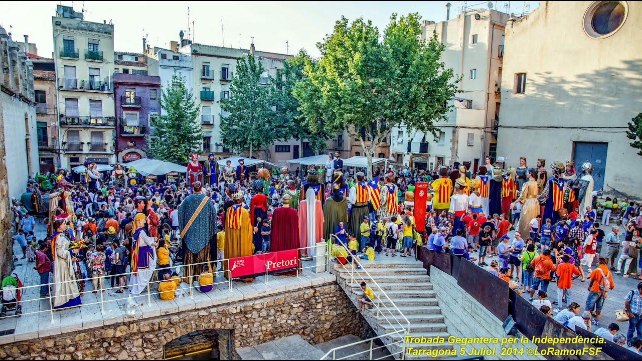 Trobada Gegantera per la Independència. a Tarragona. 5 Juliol, 2014
