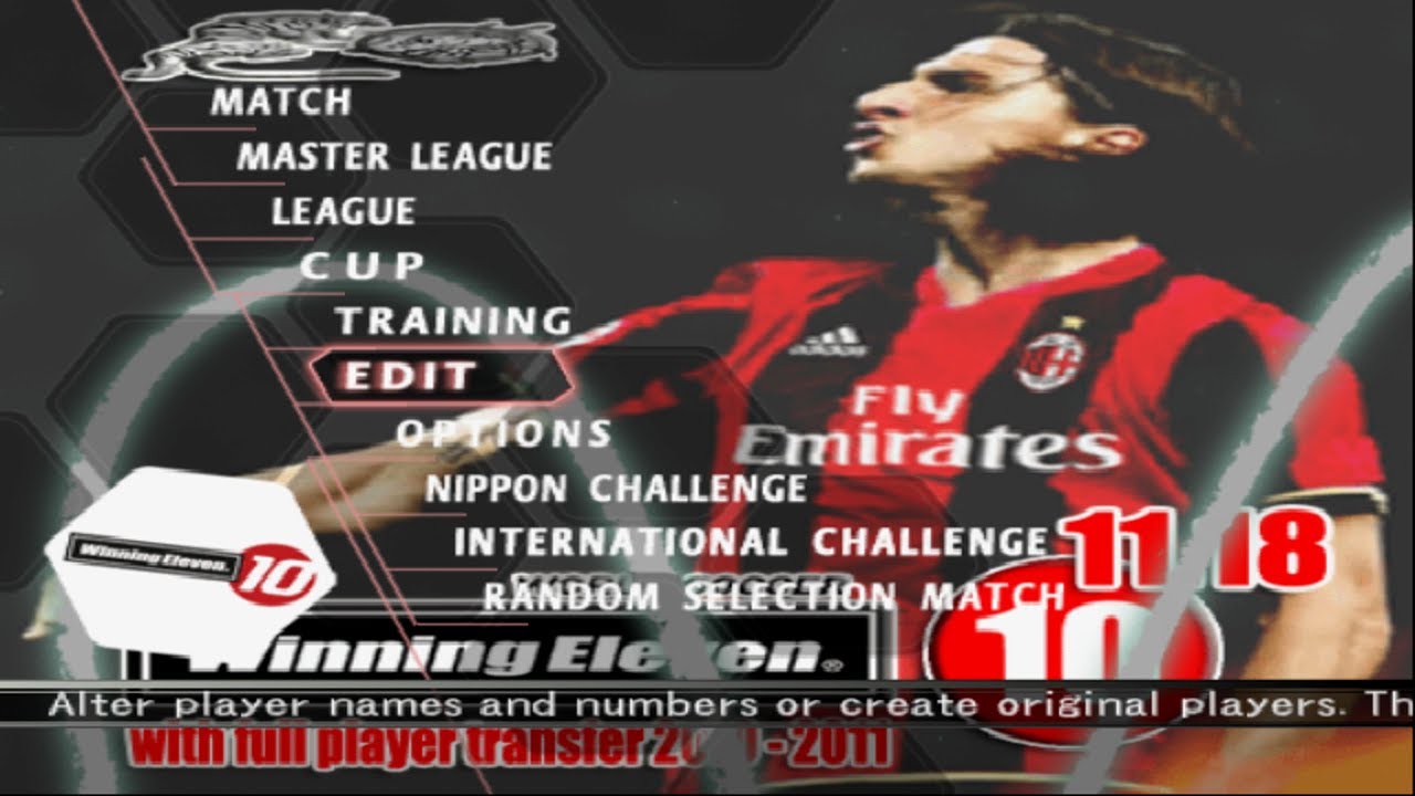 Winning Eleven 10 PS2 - 11.18 TRANSFER 2010-11