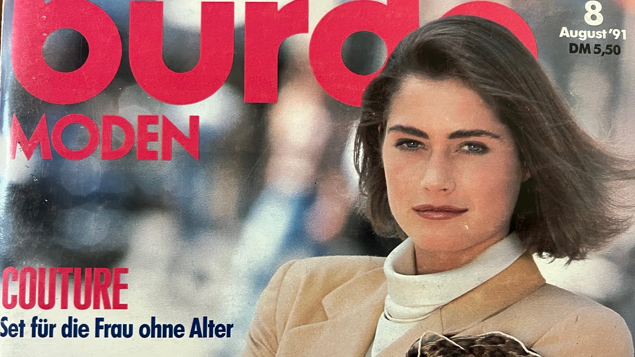 Листаю журнал Бурда моден август 1991 г. ￼
