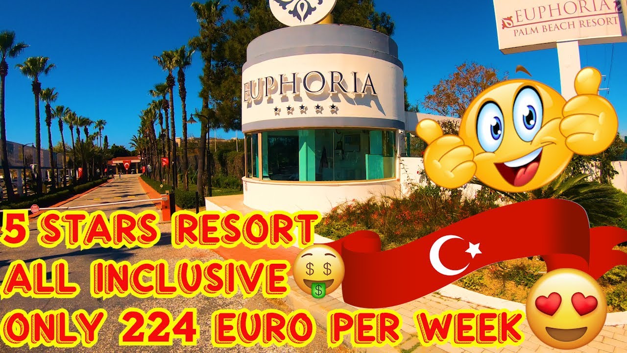 EUPHORIA PALM BEACH RESORT⭐⭐⭐⭐⭐--TURKEY  (the first day) Eng/Pl subtitels  #165
