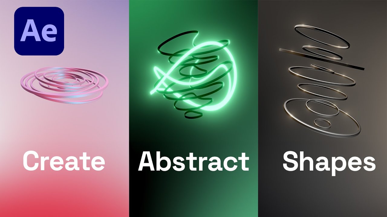 How to Create 3D Abstract Shapes in After Effects