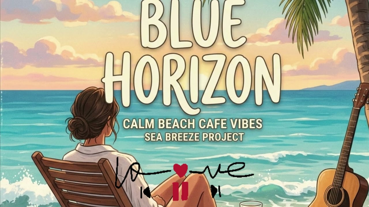 #Playlist #Blue horizon #Calm #beach #sea breeze #4k #cafe #vibes #tropicalbeats #sunset #coconut