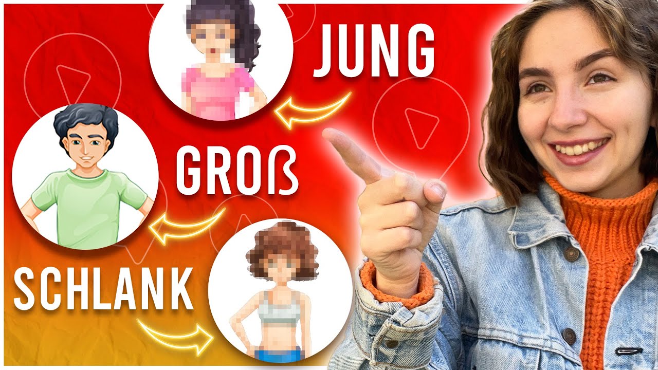 This is How you DESCRIBE PEOPLE in German (German Adjectives)