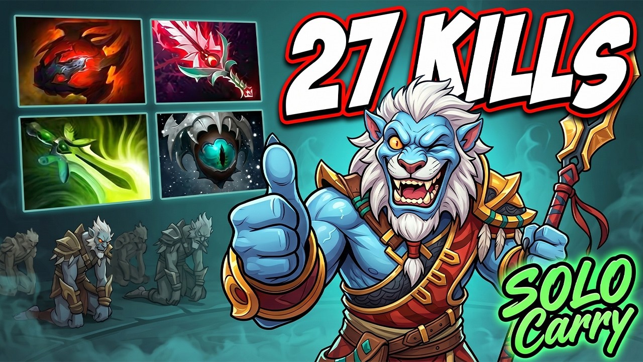 27 Kills Phantom Lancer ! Phantom Lancer Dota 2 Safelane Guide Pro Gameplay Build 7.41