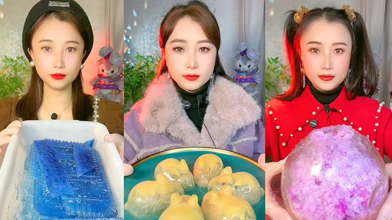 Homemade Chinese Ice Eating ASMR | Soft Frozen Desserts & Snow Ice Sounds #21