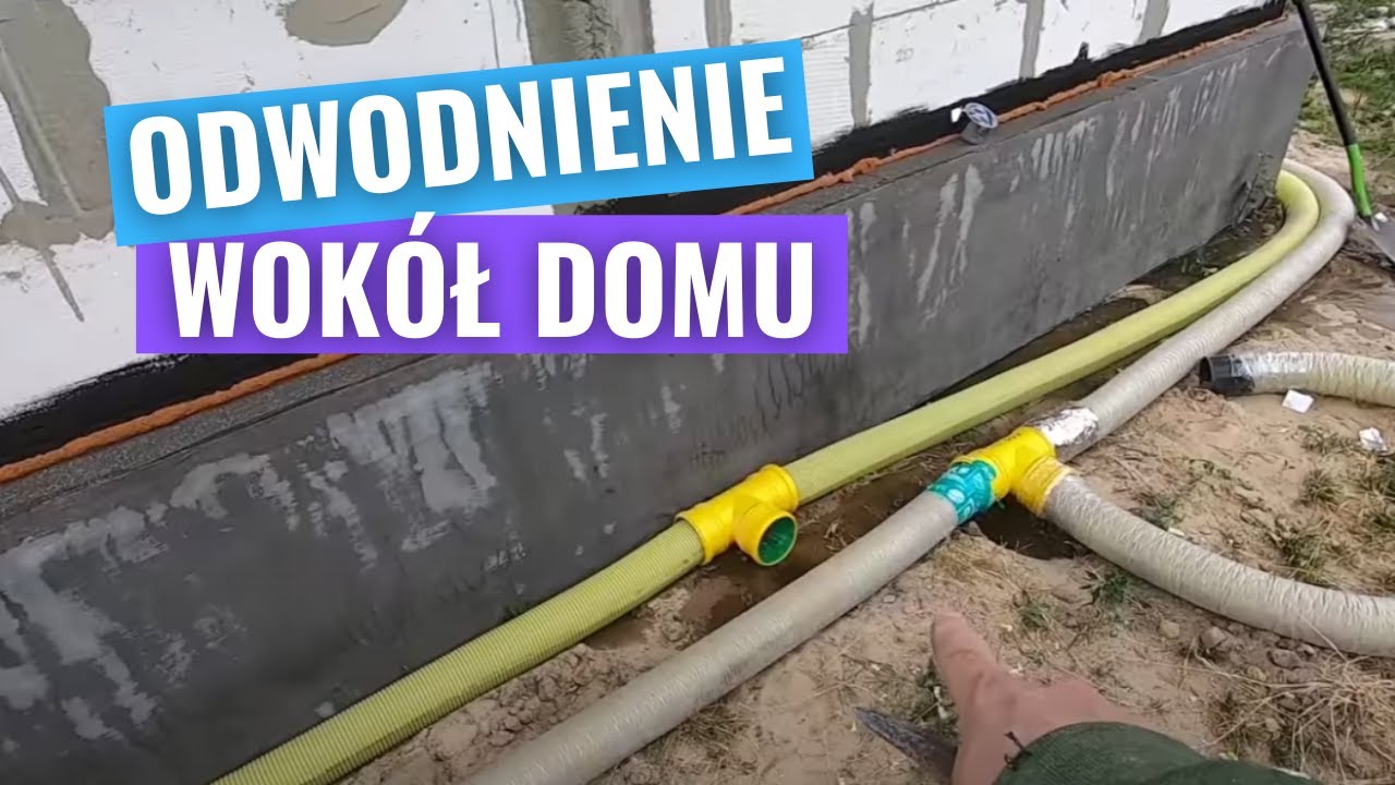 Drenaż odwadniający wokół naszego domu