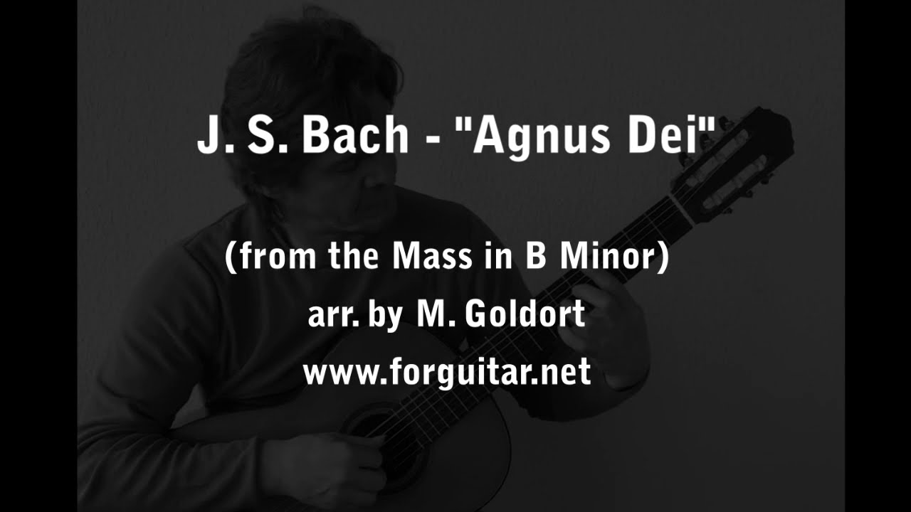 J. S. Bach - Agnus Dei from the Mass in B Minor, arr. for guitar and played by M. Goldort