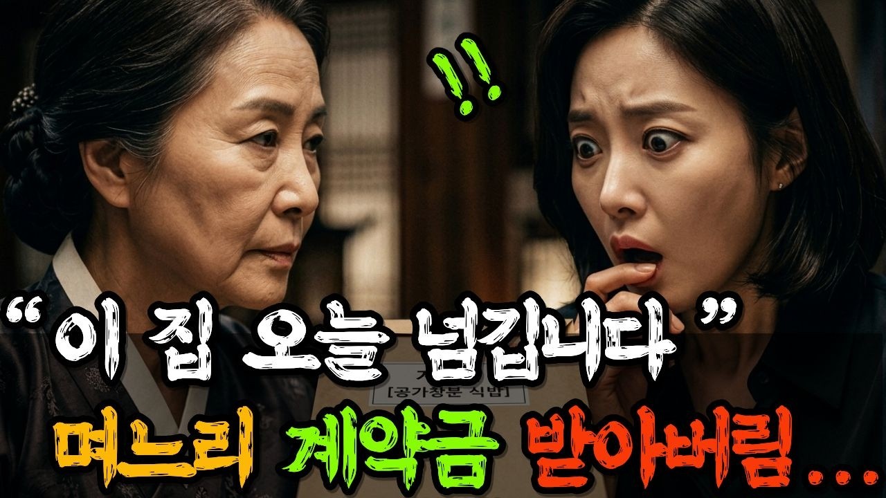 &ldquo;며느리가 계약금까지 받아버렸습니다&hellip; 제 집인데요&rdquo; | 노후사연 | 인생사연 | 감동사연 | 시니어 오디오북