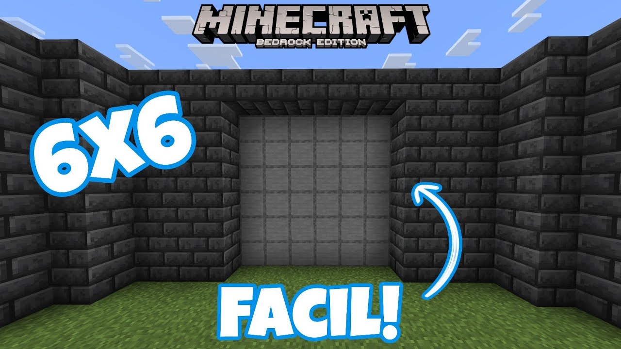 Minecraft Bedrock Puerta 6x6 MUY FACIL