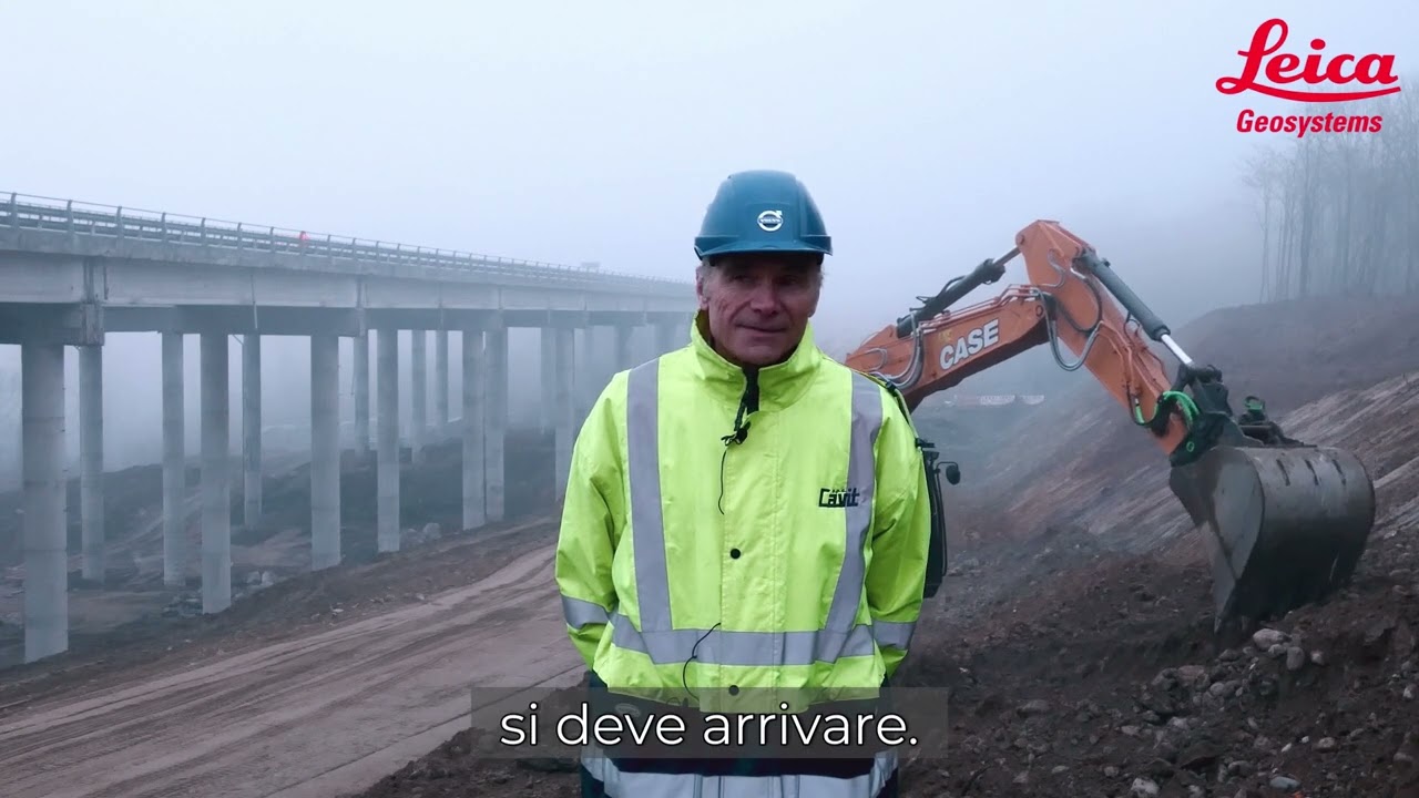 CAVIT Spa & Leica Geosystems. Opere di movimento terra nel cantiere del Viadotto Camolesa