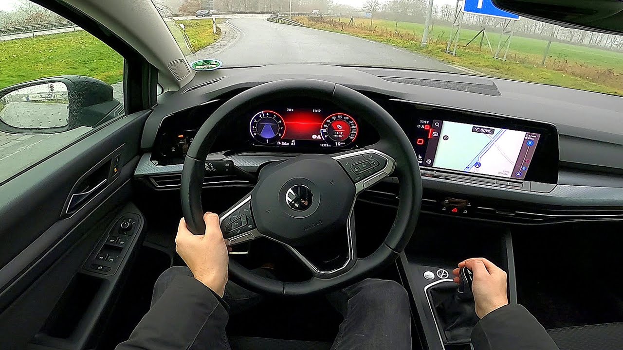 2021 Volkswagen Golf VIII 1.5 TSI Active- POV test drive [ Autobahn no speed limit ]
