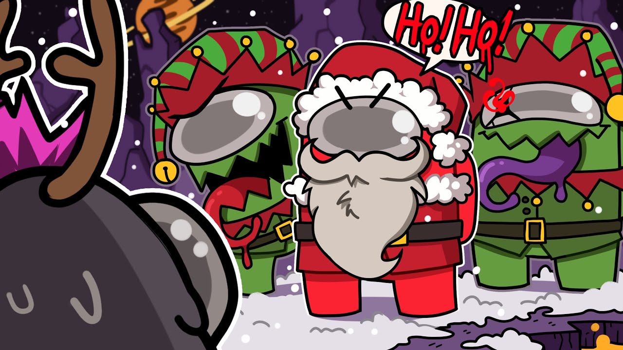 ЭТОТ *НОВЫЙ* ПОЛЬЗОВАТЕЛЬСКИЙ РЕЖИМ САНТА ПРОТИВ ОЛЕНЕЙ — ЛУЧШИЙ НА СЕЙЧАС! | Among Us (Рождестве...