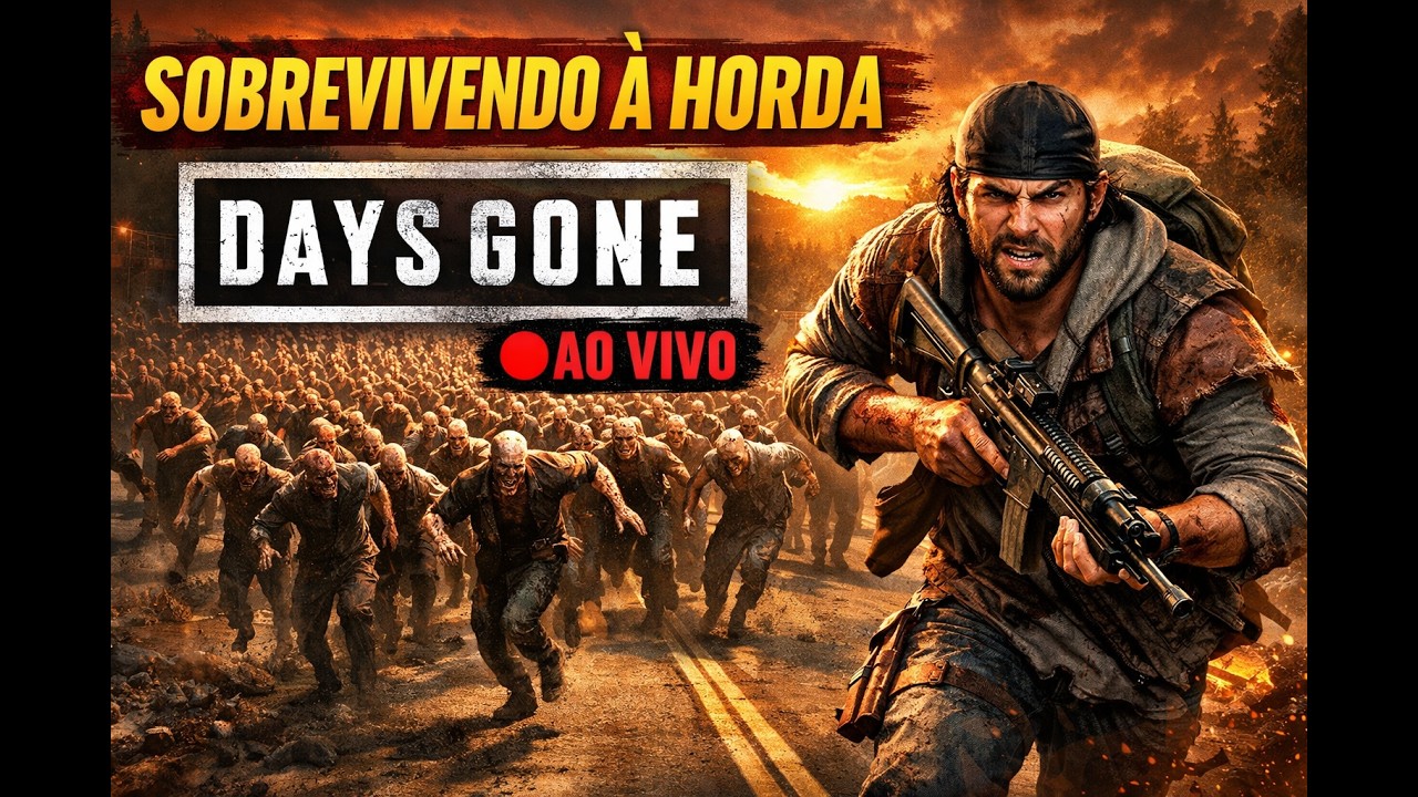DAYS GONE AO VIVO — ENFRENTANDO UMA HORDA GIGANTESCA DE ZUMBIS!