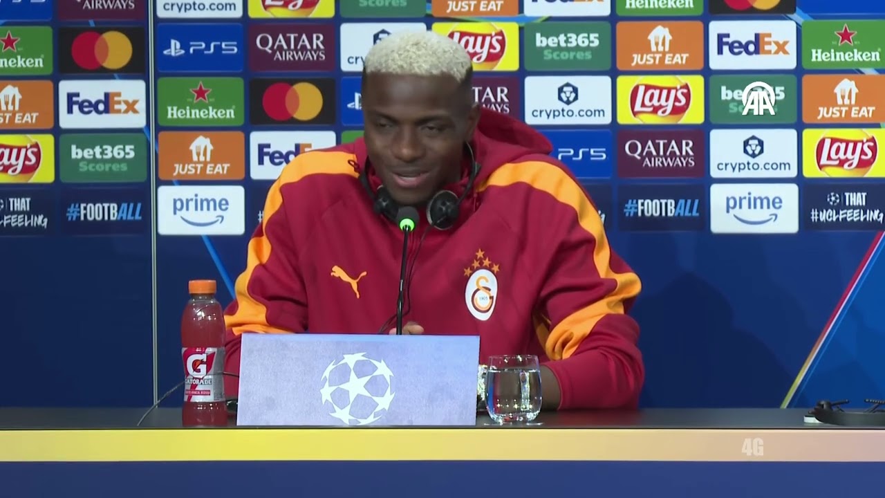 Victor Osimhen ve Okan Buruk Basın Toplanısı | Anadolu Ajansı | Juventus - Galatasaray