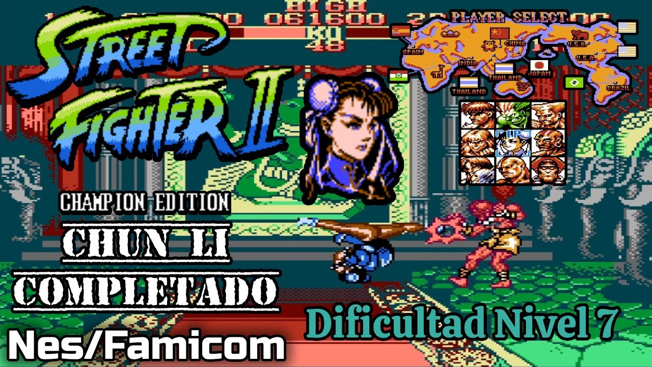 Street Fighter II Champion Edition (Chun Li Completado) Nes - Famicom