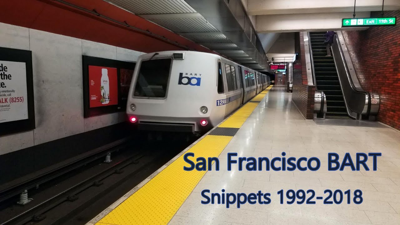 San Francisco BART Train Through The Years: 1992-2018
