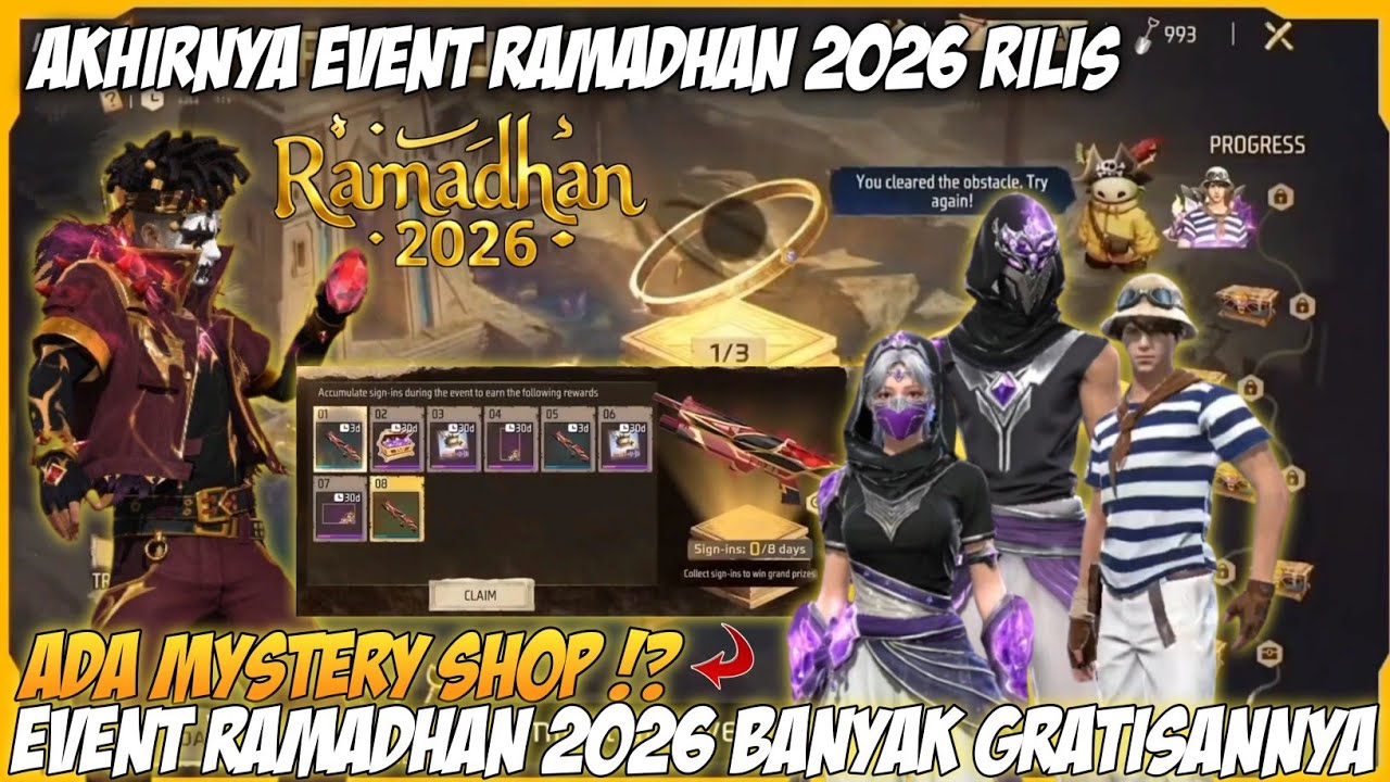 EVENT RAMADHAN 2026 FF - BOCORAN FF, EVENT TERBARU, BUNDLE GRATIS, EVOGUN SHOTGUN, MYSTERY SHOP FF